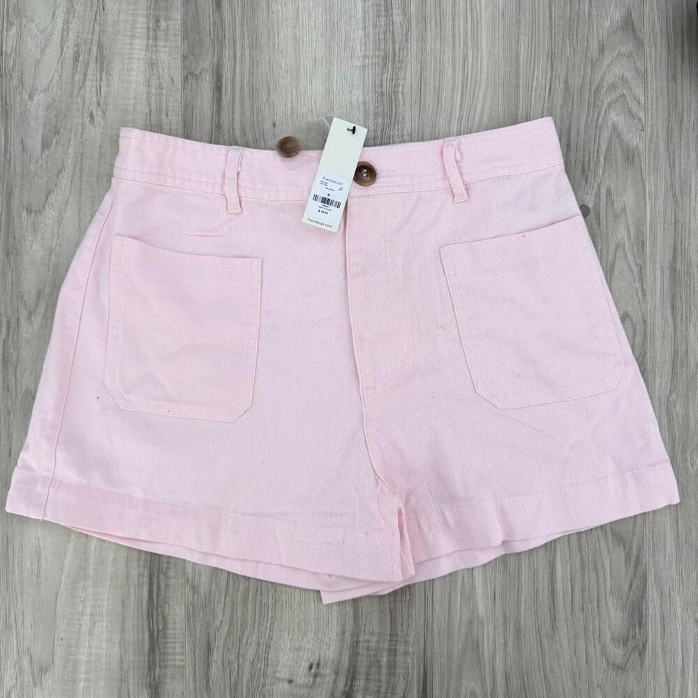 Francesca’s Light Pink Twill Pocket Shorts Women’s NWT